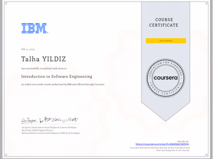IBM - Introduction to Software Engineering