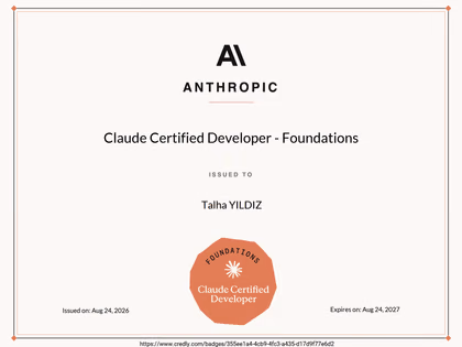 Anthropic - Claude Certified Developer (CCDV-F)